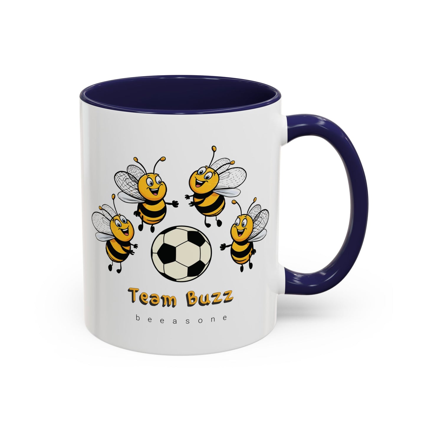 Soccer beeasone Hot Chocolate or Coffee Mug (select from 11oz or 15oz lead and BPA Free mugs) Blue Skateboard