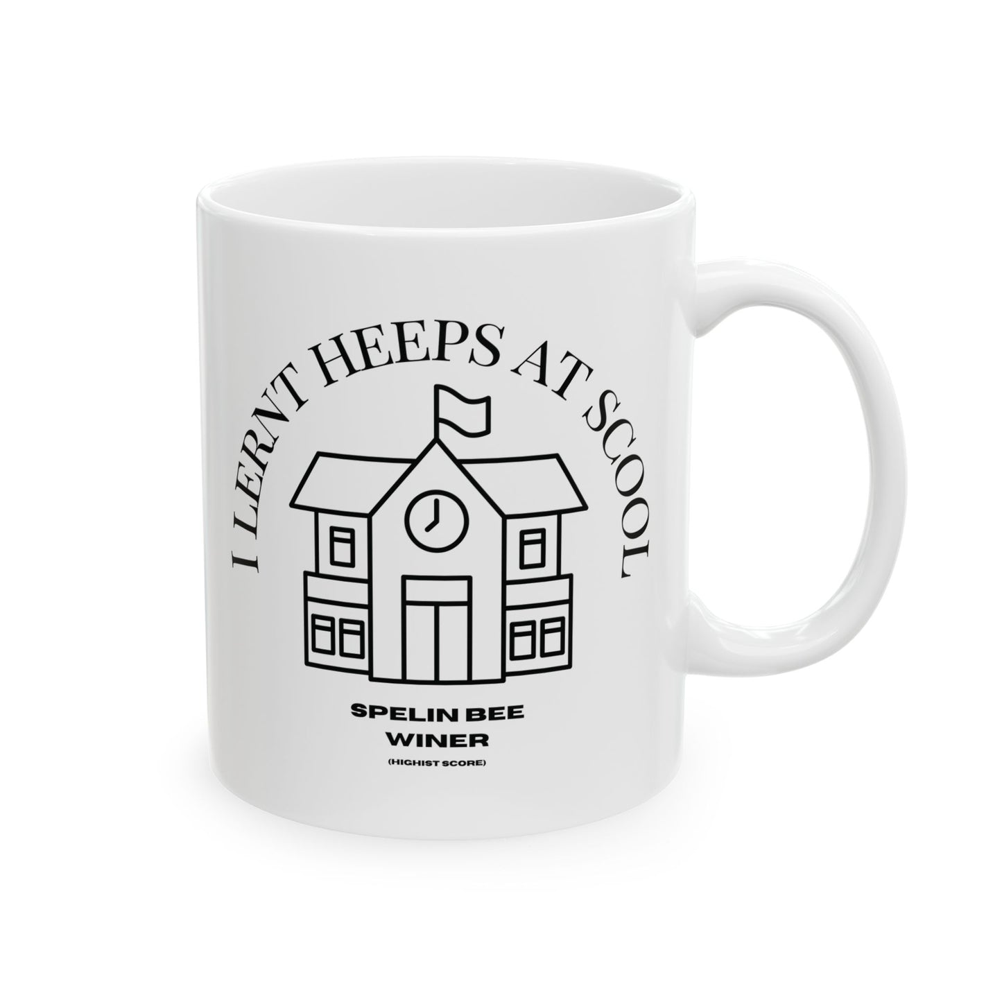 Scool Spelling bee beeasone hot chocolate or chicken dinner mug - limit ted editon Numbar 1