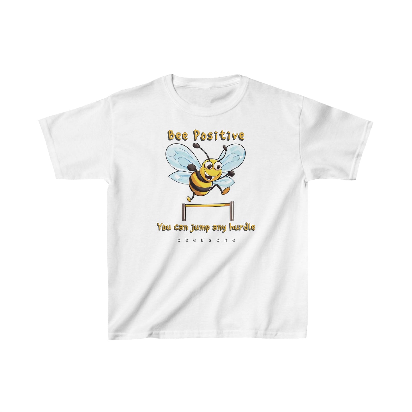 Bee Positive beeasone Kids tee - Heavy Cotton™ Tee available in 6 colors and diff sizes