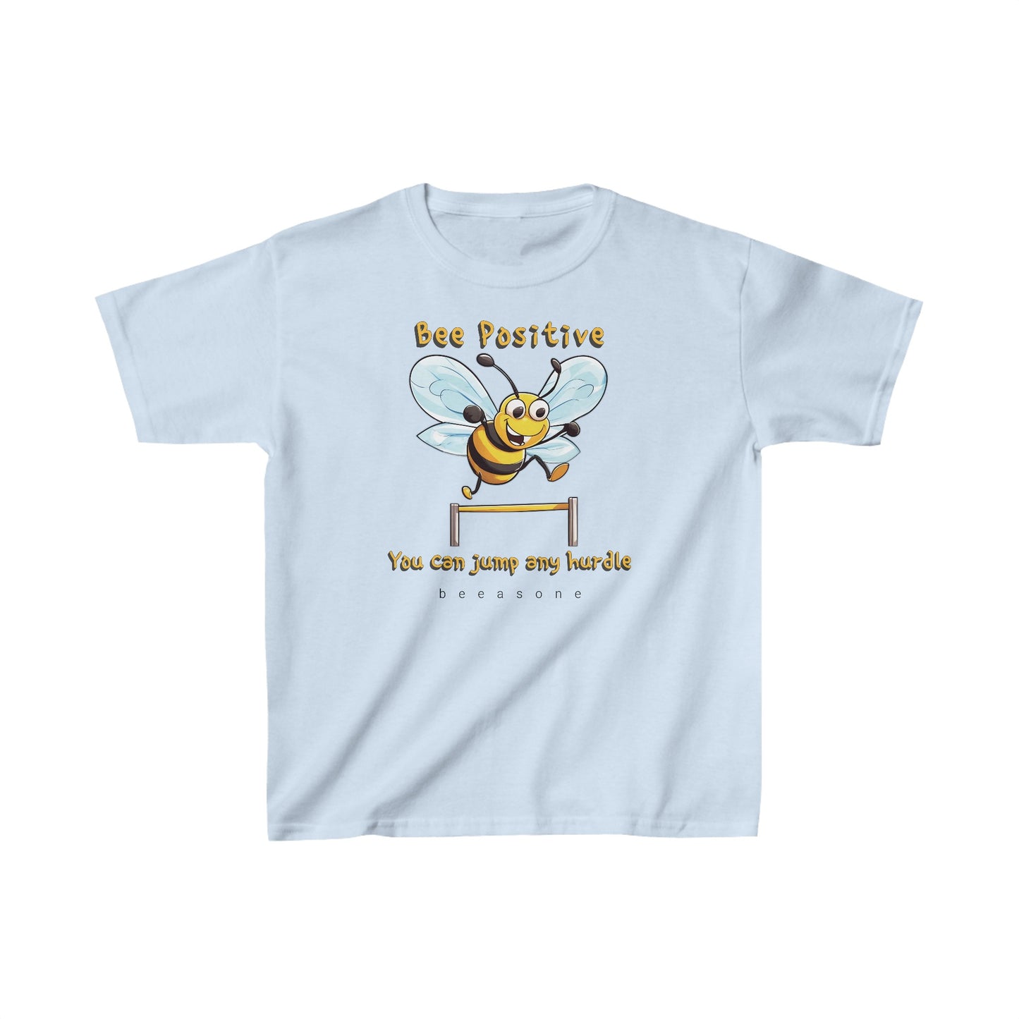 Bee Positive beeasone Kids tee - Heavy Cotton™ Tee available in 6 colors and diff sizes