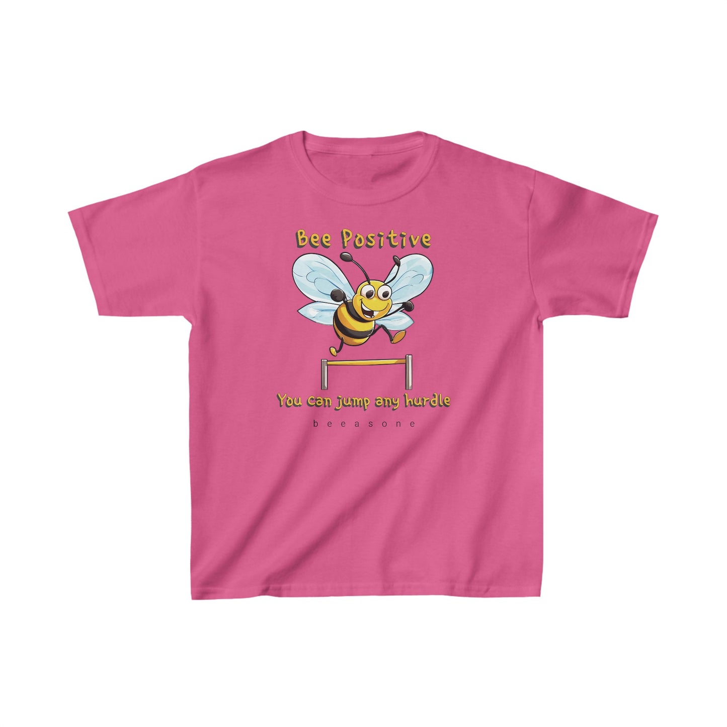 Bee Positive beeasone Kids tee - Heavy Cotton™ Tee available in 6 colors and diff sizes