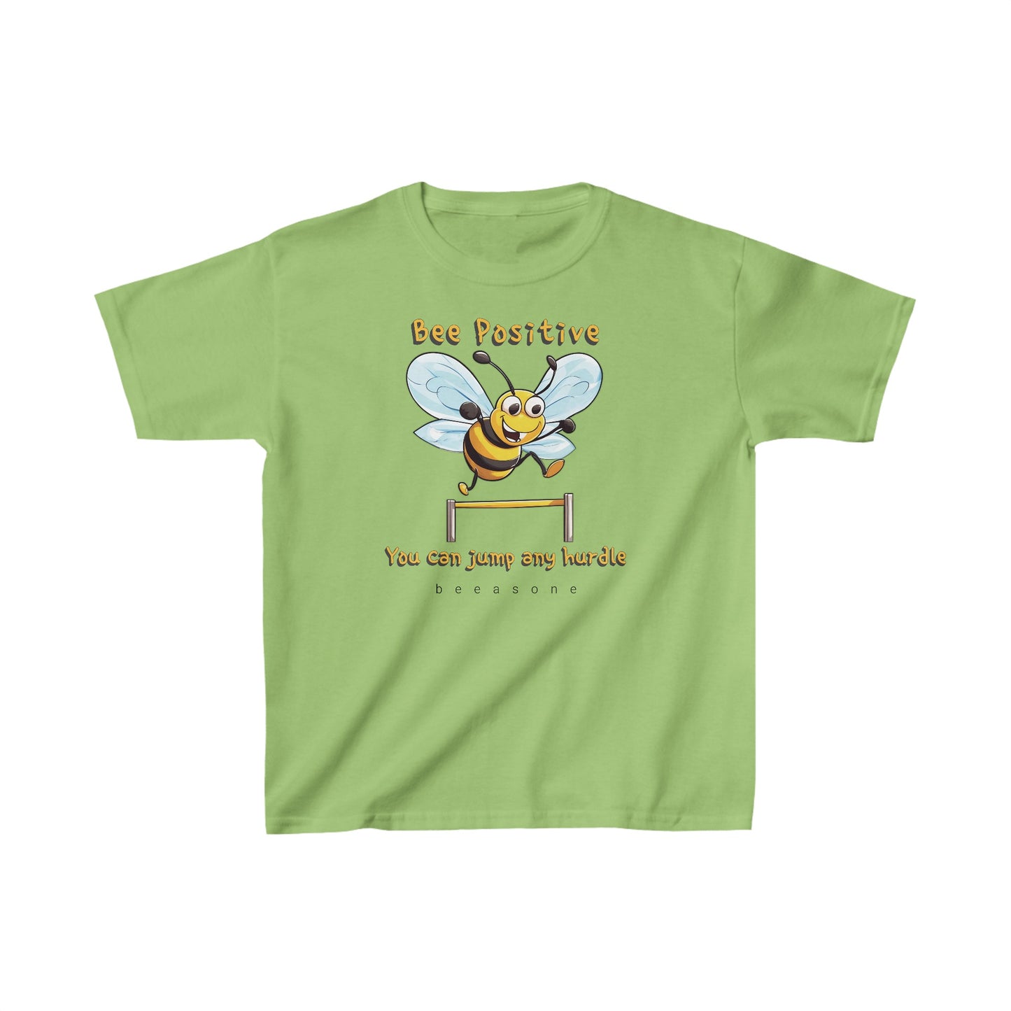 Bee Positive beeasone Kids tee - Heavy Cotton™ Tee available in 6 colors and diff sizes