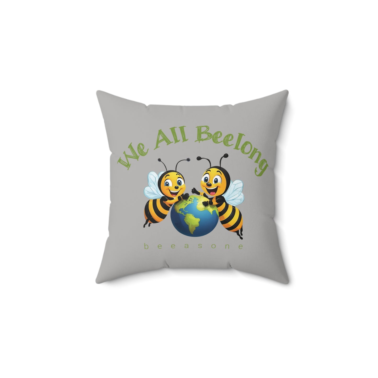 We all beelong beeasone square cushion / pillow (4 sizes available)