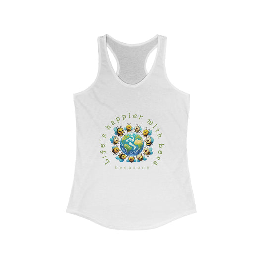 LIfes Happier With Bees beeasone Women's Tank Top