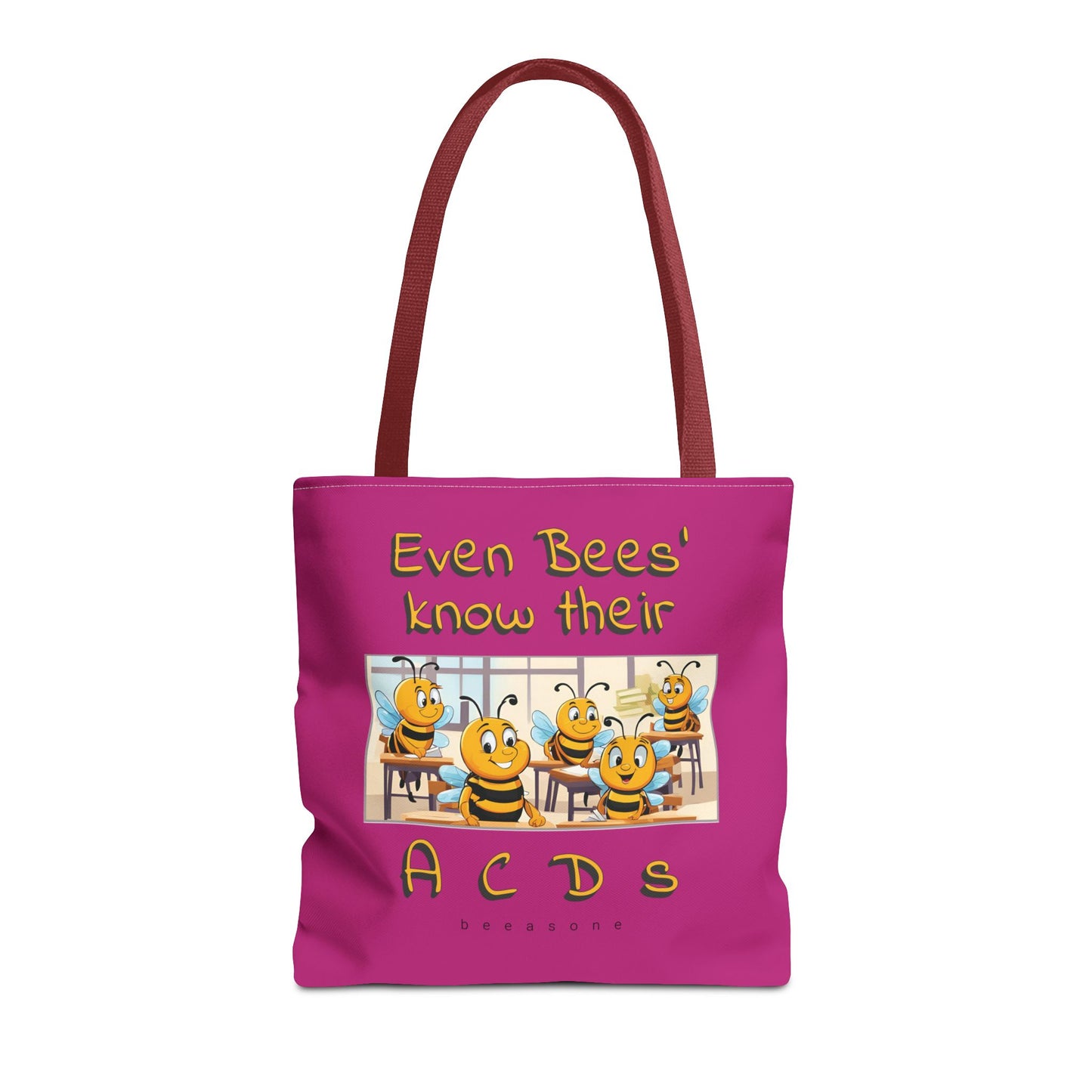 Even bees know their A C D s beeasone stylish pinke Tote Bag Special Spelling Bee Promotion