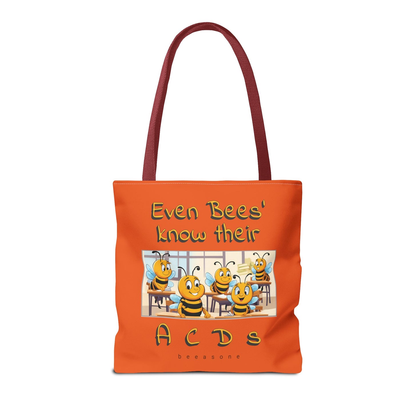 Even bees know their A C D s beeasone stylish orang Tote Bag Special Spelling Bee Promotion