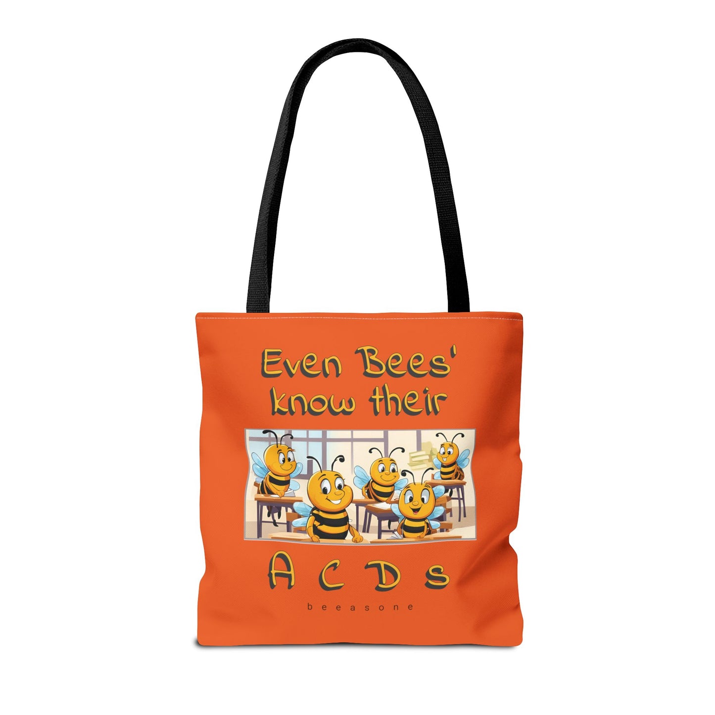 Even bees know their A C D s beeasone stylish orang Tote Bag Special Spelling Bee Promotion