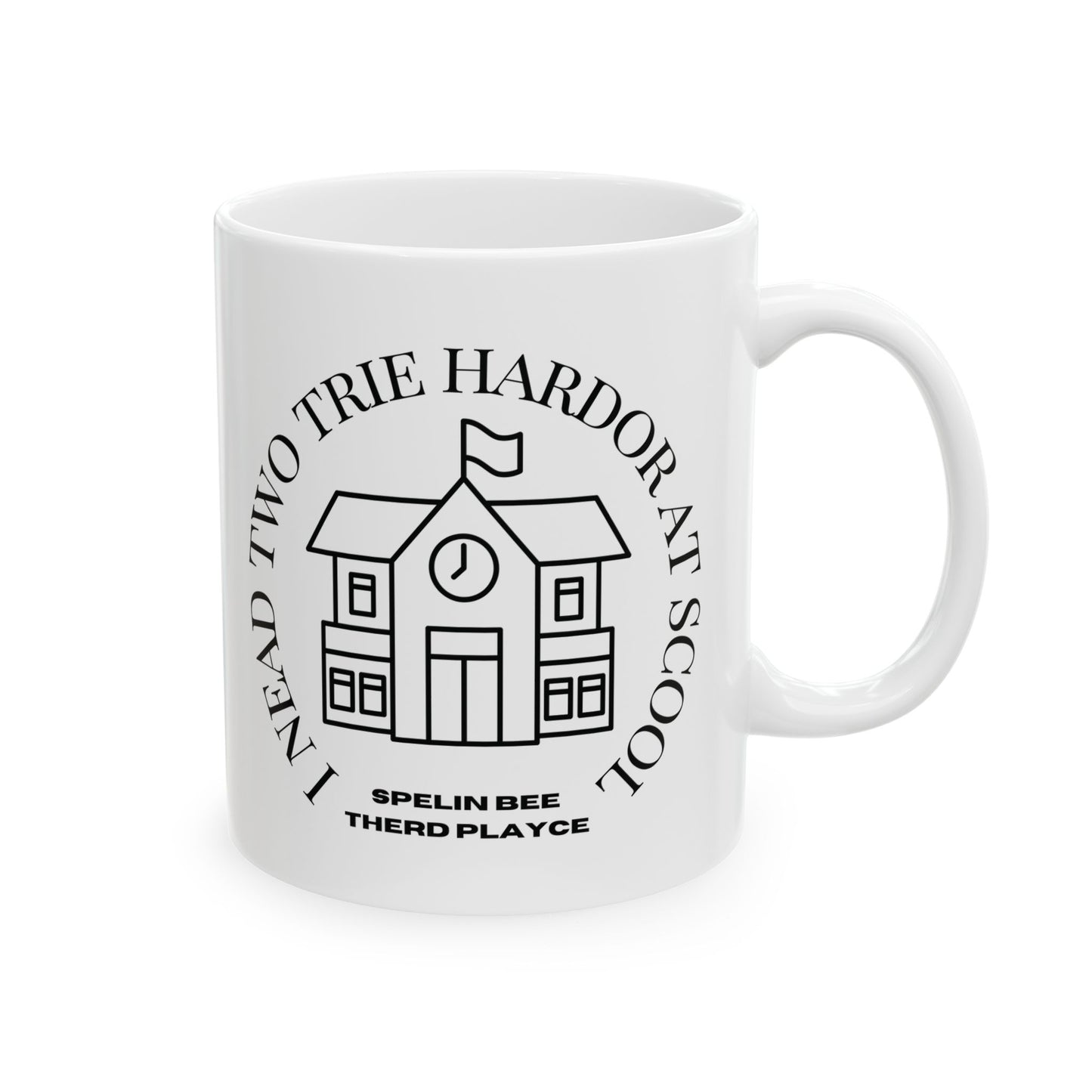 Scool Spelling bee beeasone hot chocolate or sour milk mug - limit ted editon Numbar 3