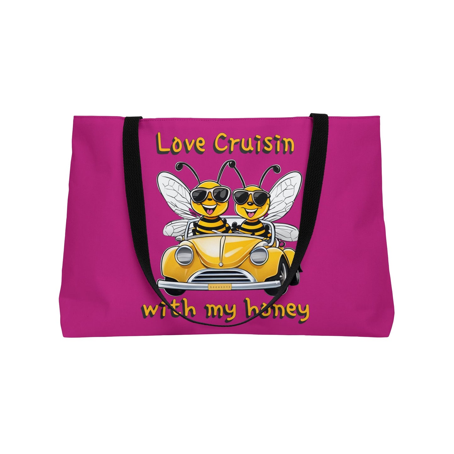 Love cruisin beeasone travel tote bag pink