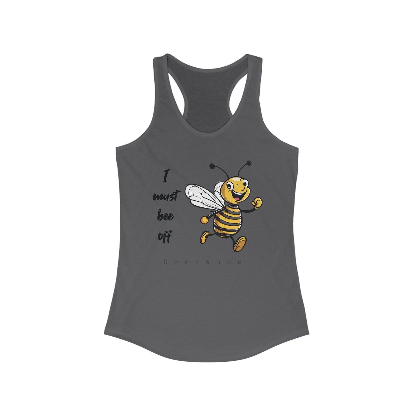 I must bee off beeasone Women's Ideal Cool Racerback Tank Top