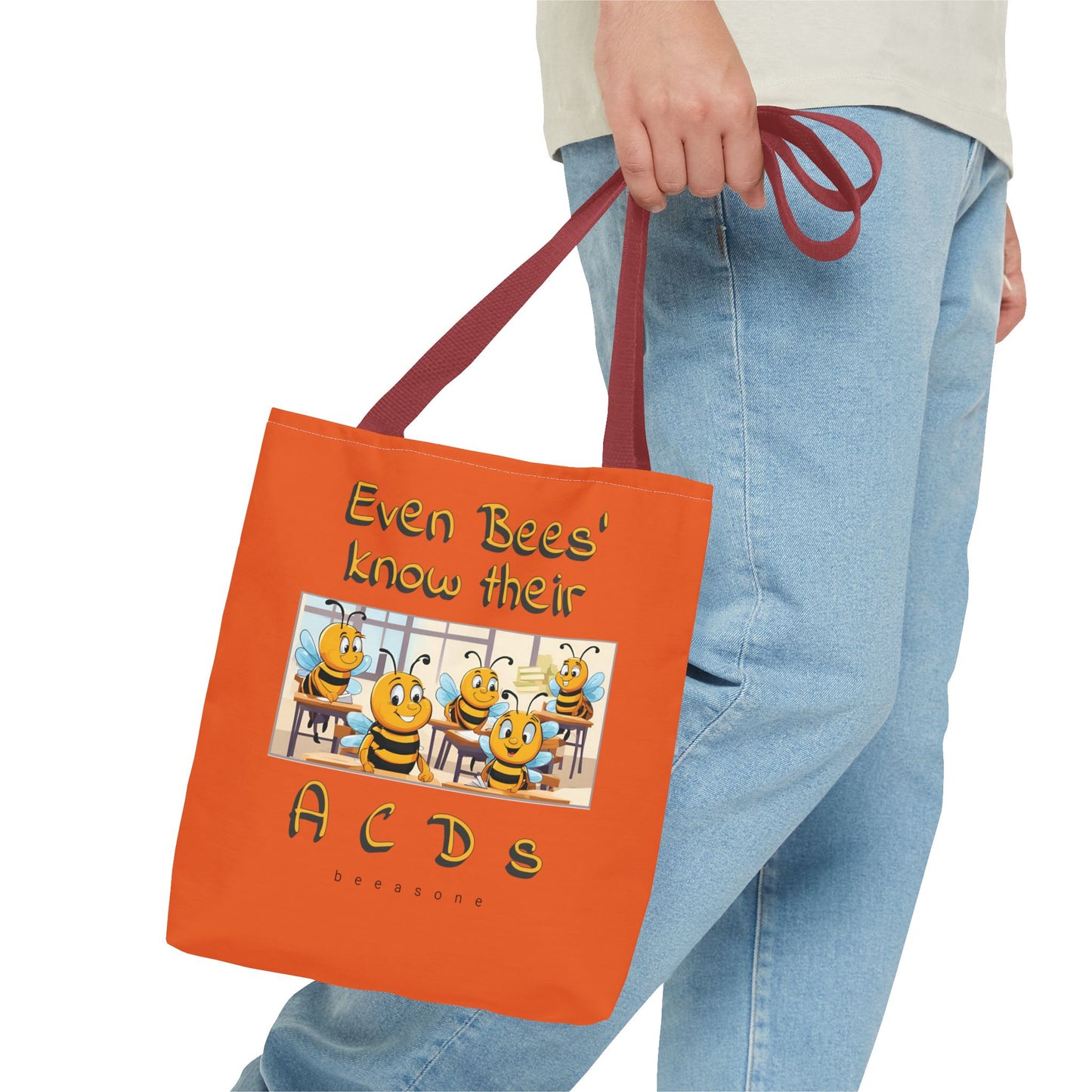 Even bees know their A C D s beeasone stylish orang Tote Bag Special Spelling Bee Promotion
