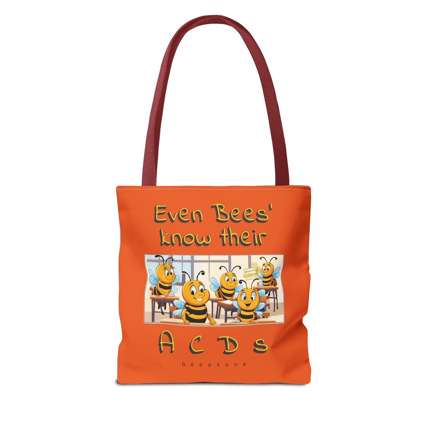 Even bees know their A C D s beeasone stylish orang Tote Bag Special Spelling Bee Promotion