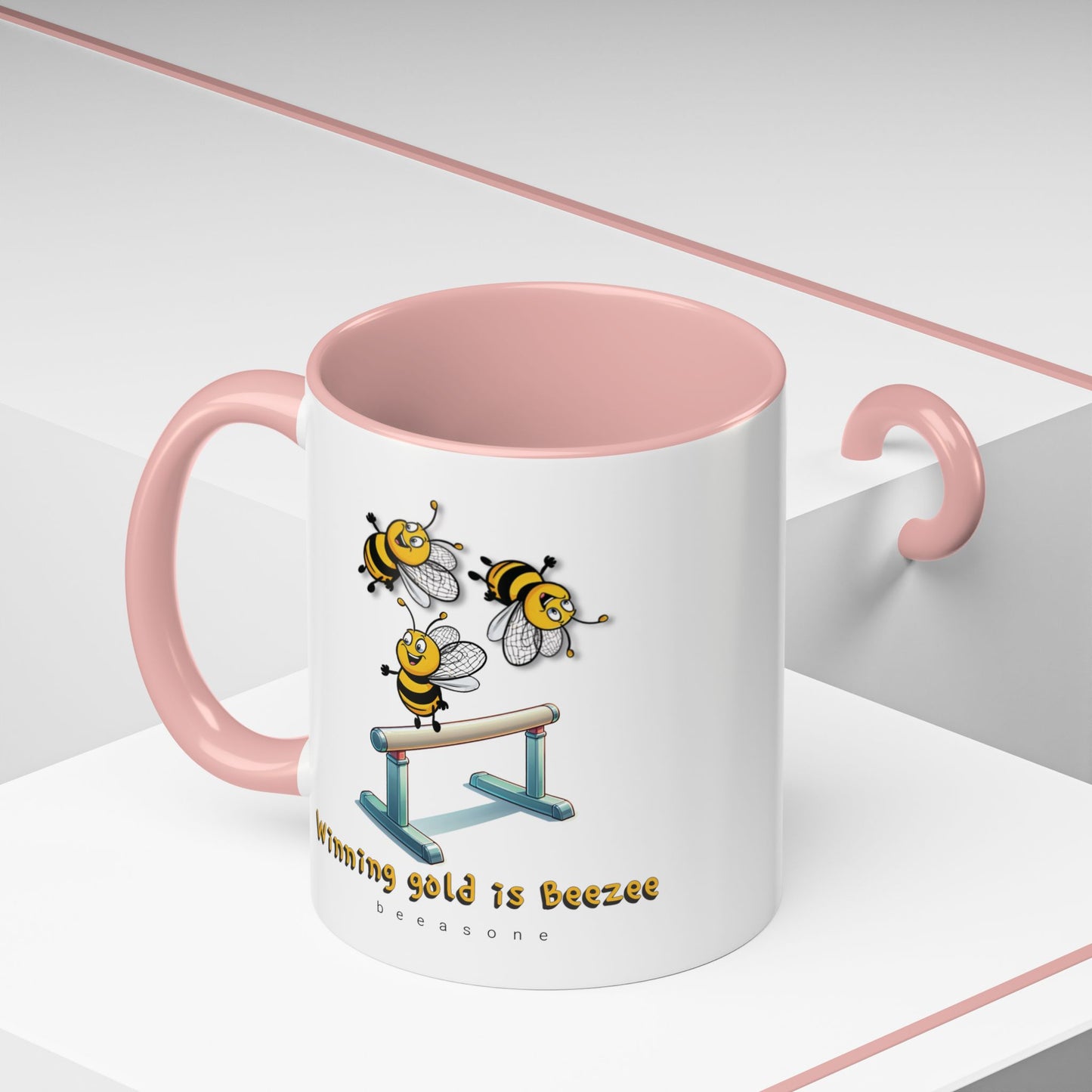 Gymnastics beeasone Hot Chocolate or Coffee Mug (Standard size 11oz or 15oz lead and BPA Free)