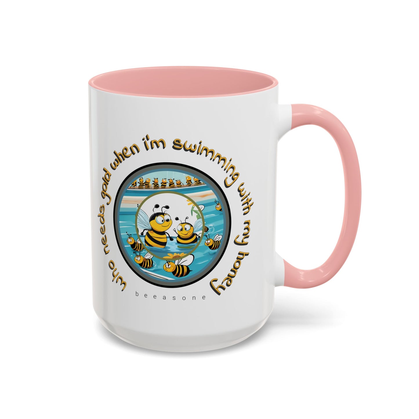 HOW COOOOOL - Swimming with your honey beeasone Hot Chocolate or Coffee Mug