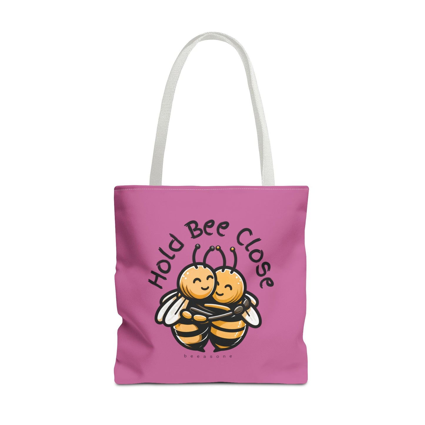 Hold bee close beeasone stylish light pink tote bag