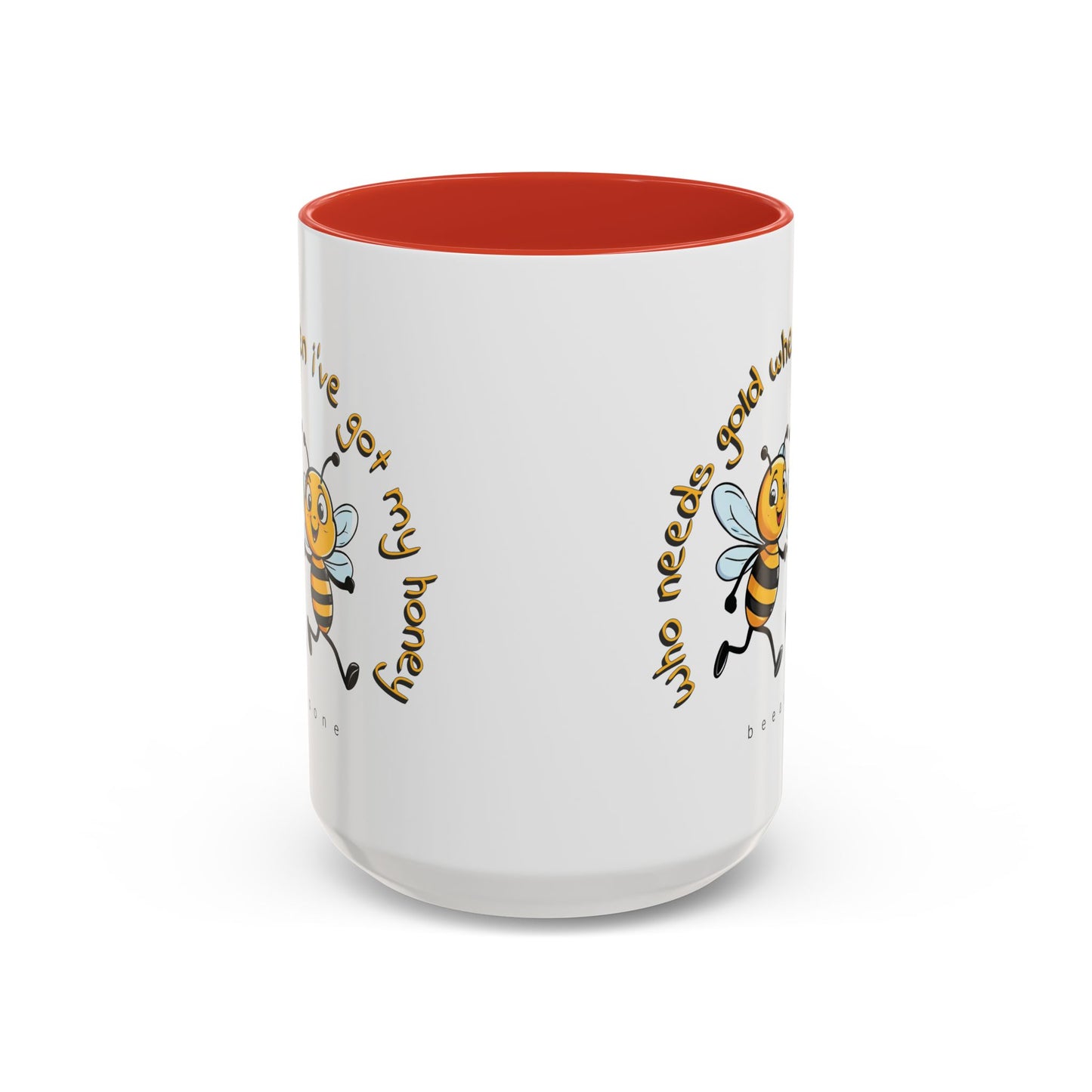 Running with your honey Gold beeasone Hot Chocolate or Coffee Mug 11oz (325mls) or 15oz (443mls)