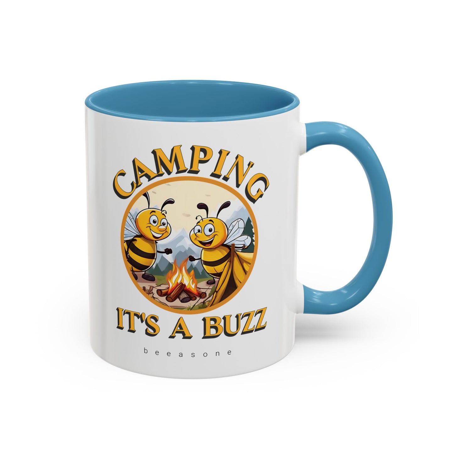 Camping beeasone Hot Chocolate or Coffee Mug (Standard size 11oz or 15oz lead and BPA Free)
