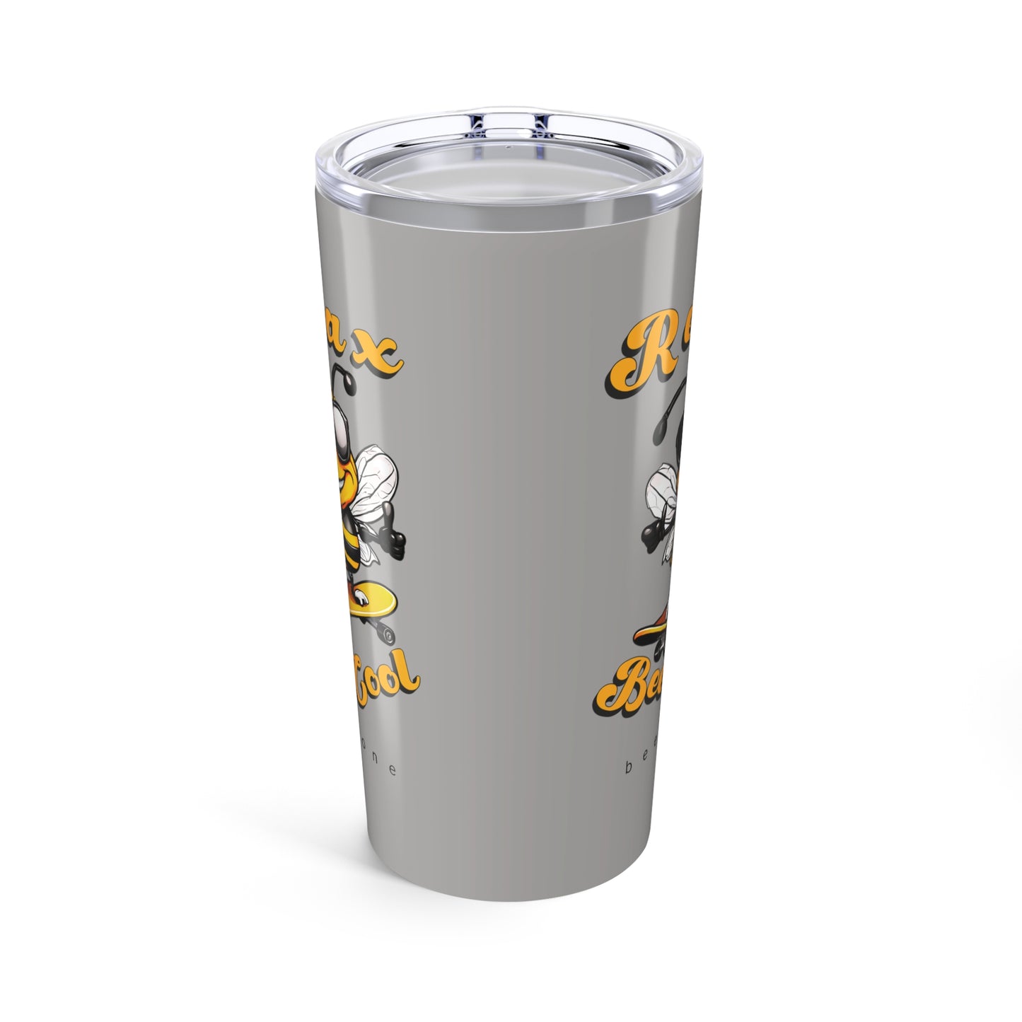 Relax bee cool tumbler 20oz from beeasone. Standard 20oz size with double-wall insulation