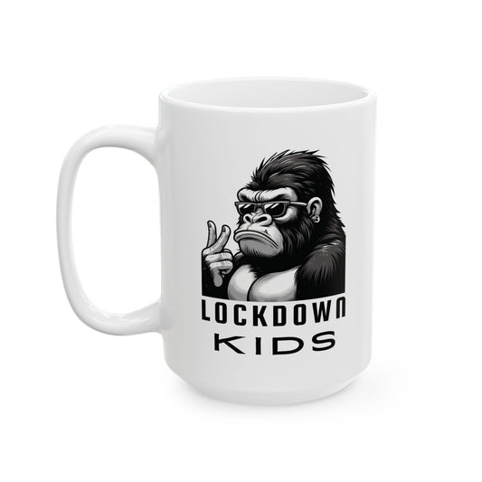Lockdown Kids Gorilla Double-Sided Coffee Cup
