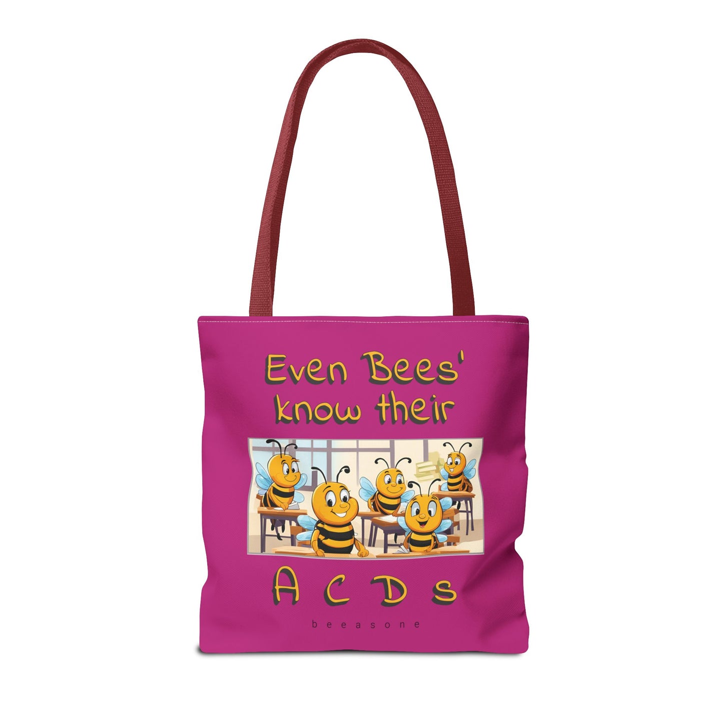 Even bees know their A C D s beeasone stylish pinke Tote Bag Special Spelling Bee Promotion
