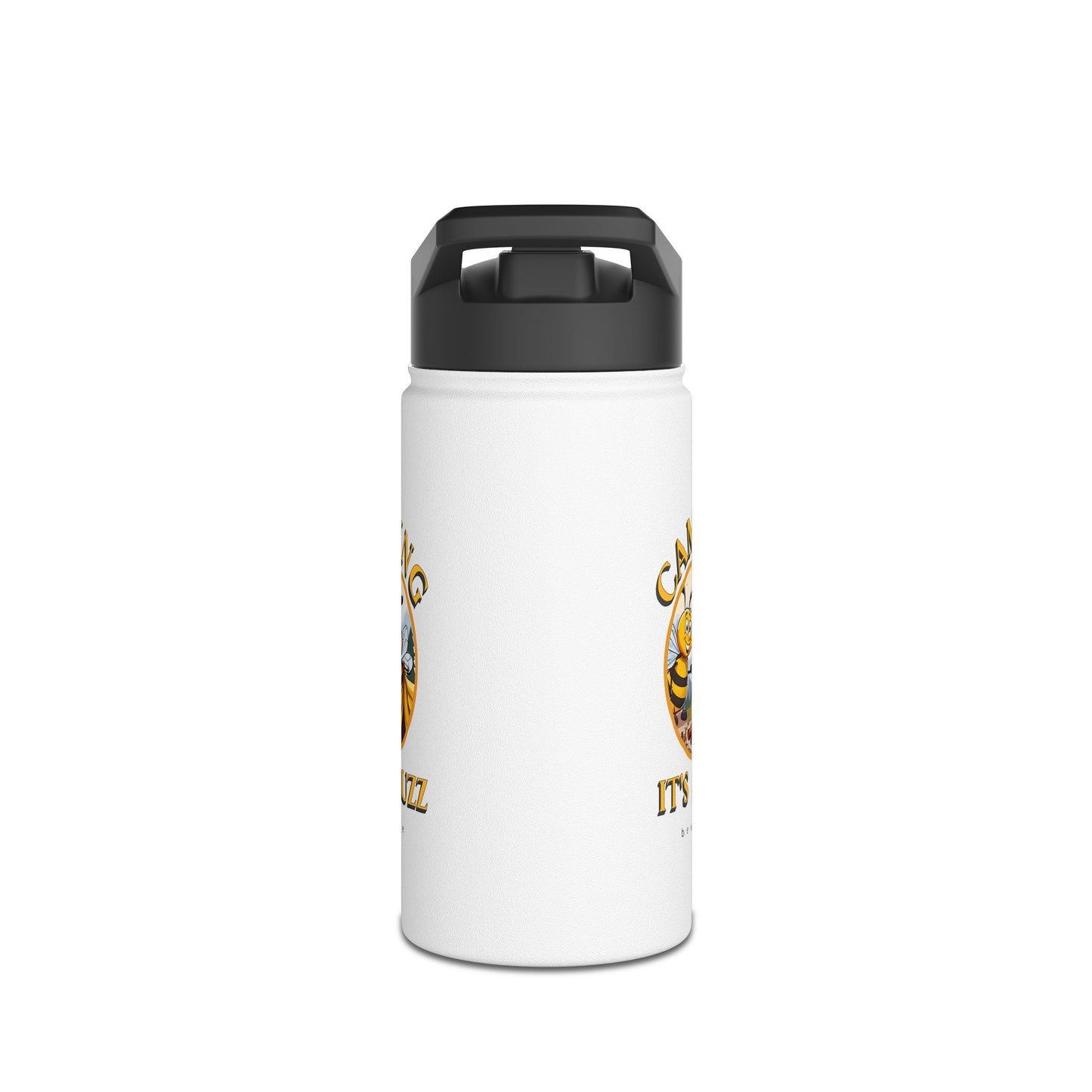 Camping it's a buzz beeasone stainless steel body Water Bottle with polypropylene lid BPA free tumbler