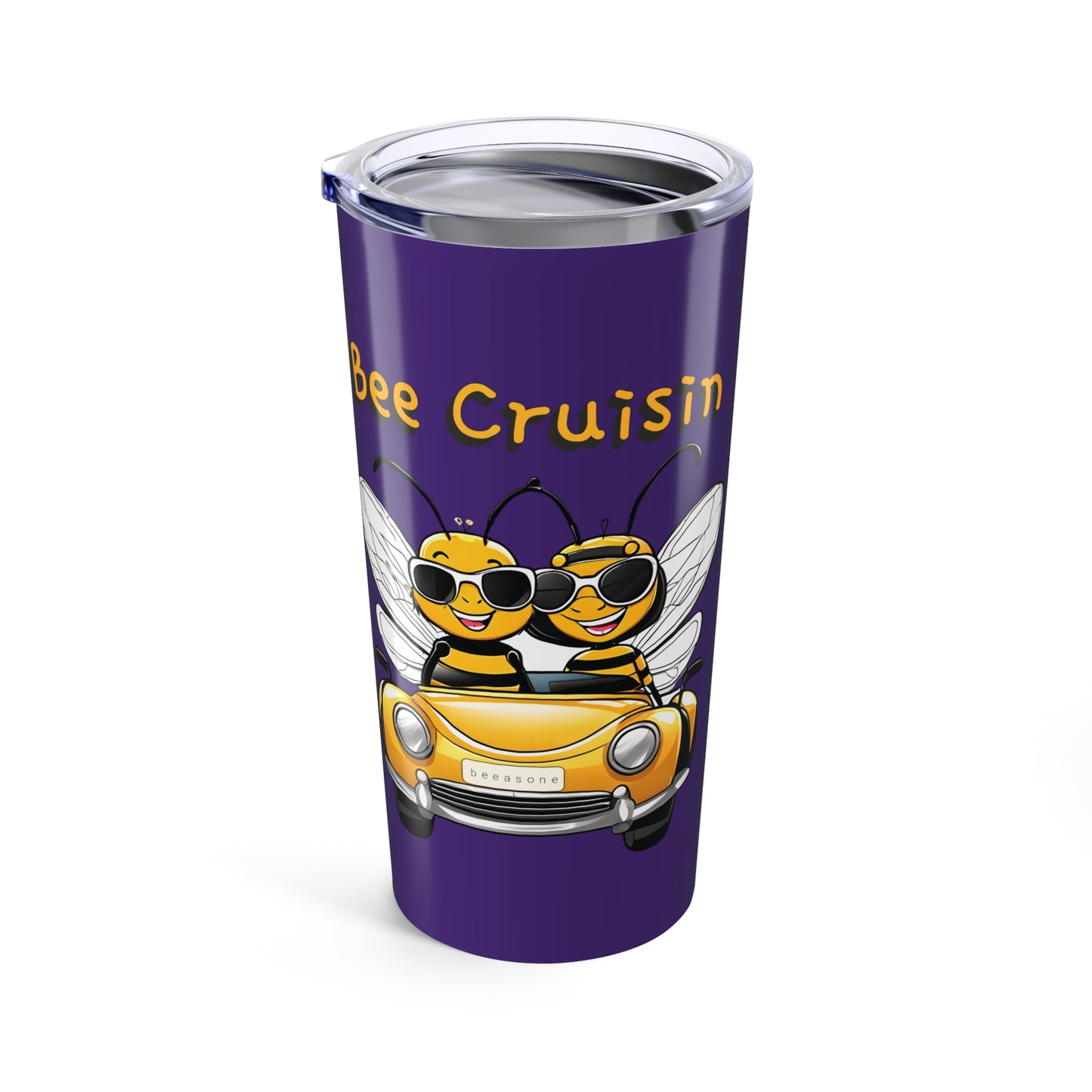 Bee cruisin beeasone Standard 20oz size with double-wall insulation