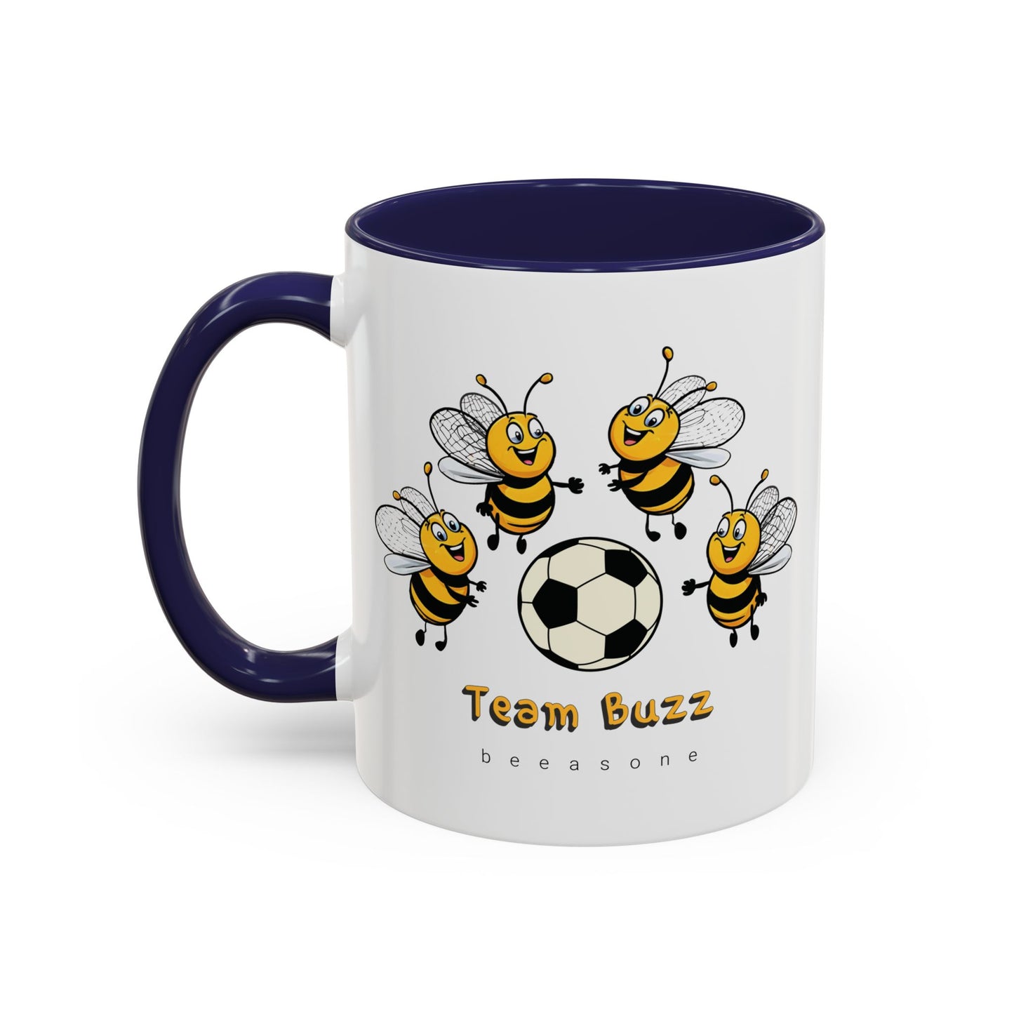 Soccer beeasone Hot Chocolate or Coffee Mug (select from 11oz or 15oz lead and BPA Free mugs) Blue Skateboard