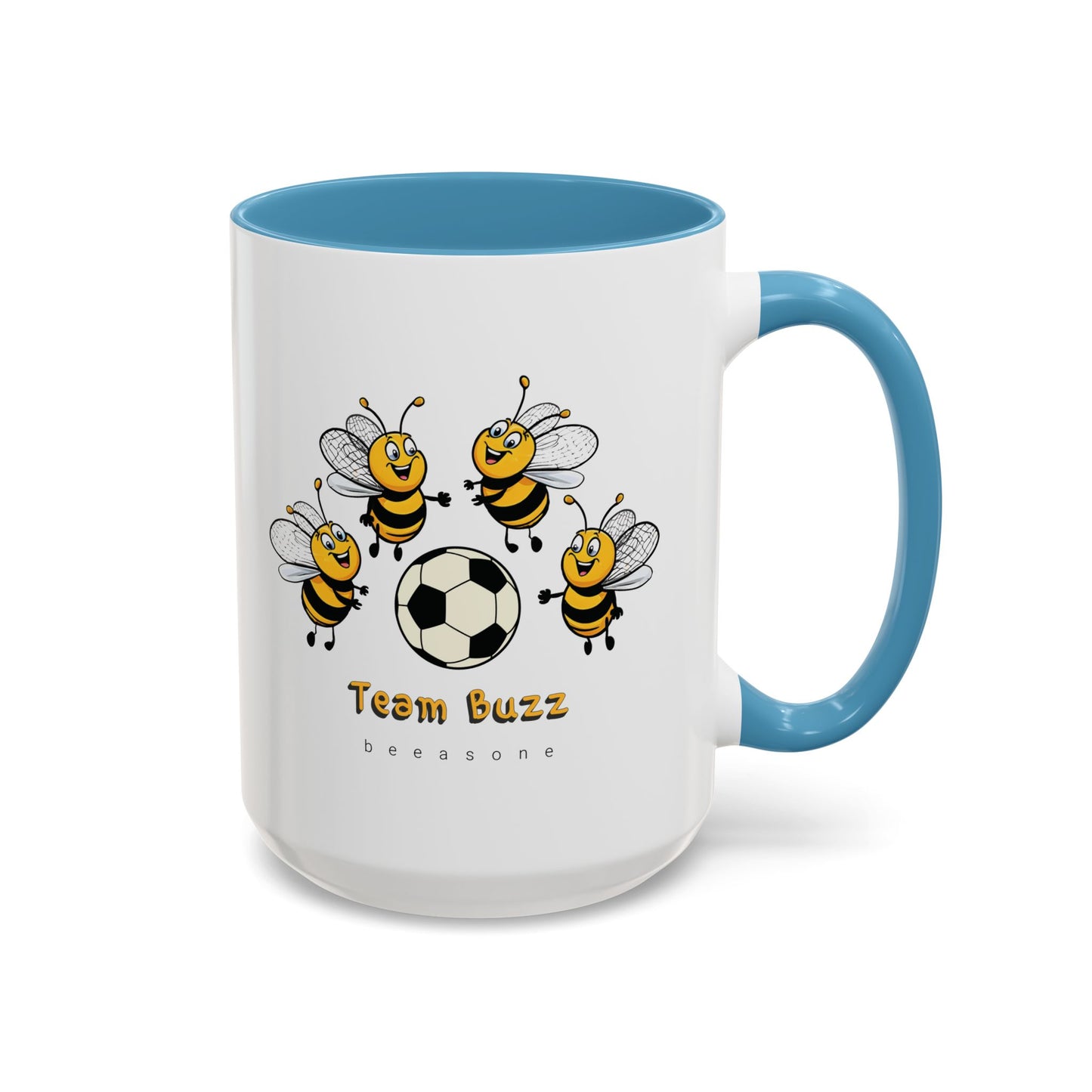 Soccer beeasone Hot Chocolate or Coffee Mug (select from 11oz or 15oz lead and BPA Free mugs) Blue Skateboard