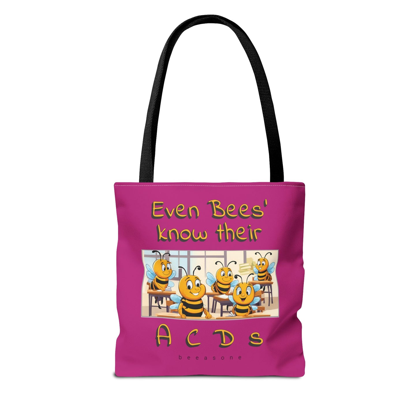 Even bees know their A C D s beeasone stylish pinke Tote Bag Special Spelling Bee Promotion