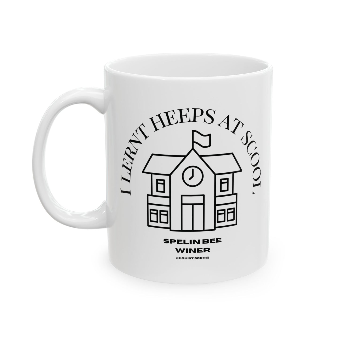 Scool Spelling bee beeasone hot chocolate or chicken dinner mug - limit ted editon Numbar 1