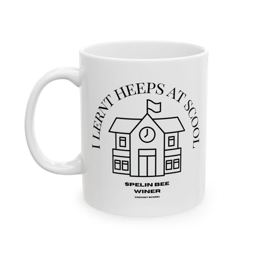 Scool Spelling bee beeasone hot chocolate or chicken dinner mug - limit ted editon Numbar 1