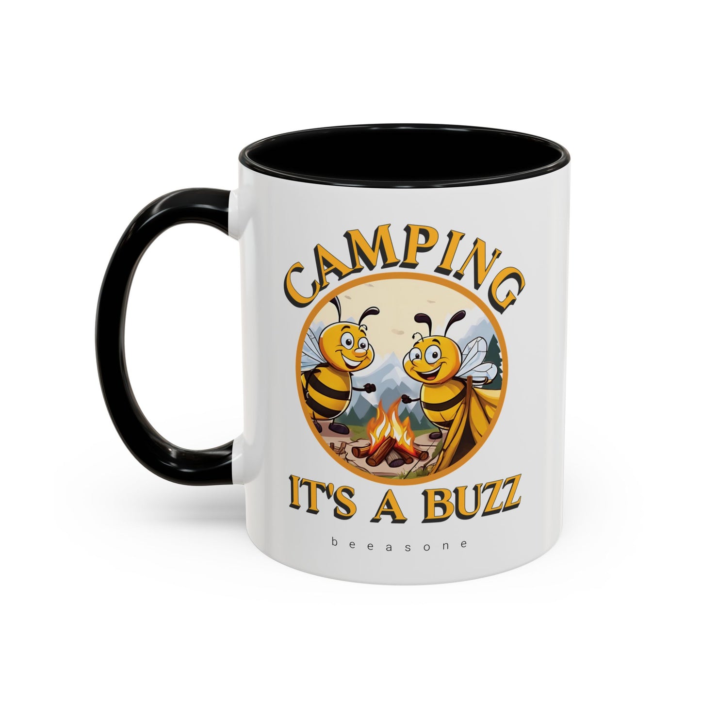 Camping beeasone Hot Chocolate or Coffee Mug (Standard size 11oz or 15oz lead and BPA Free)