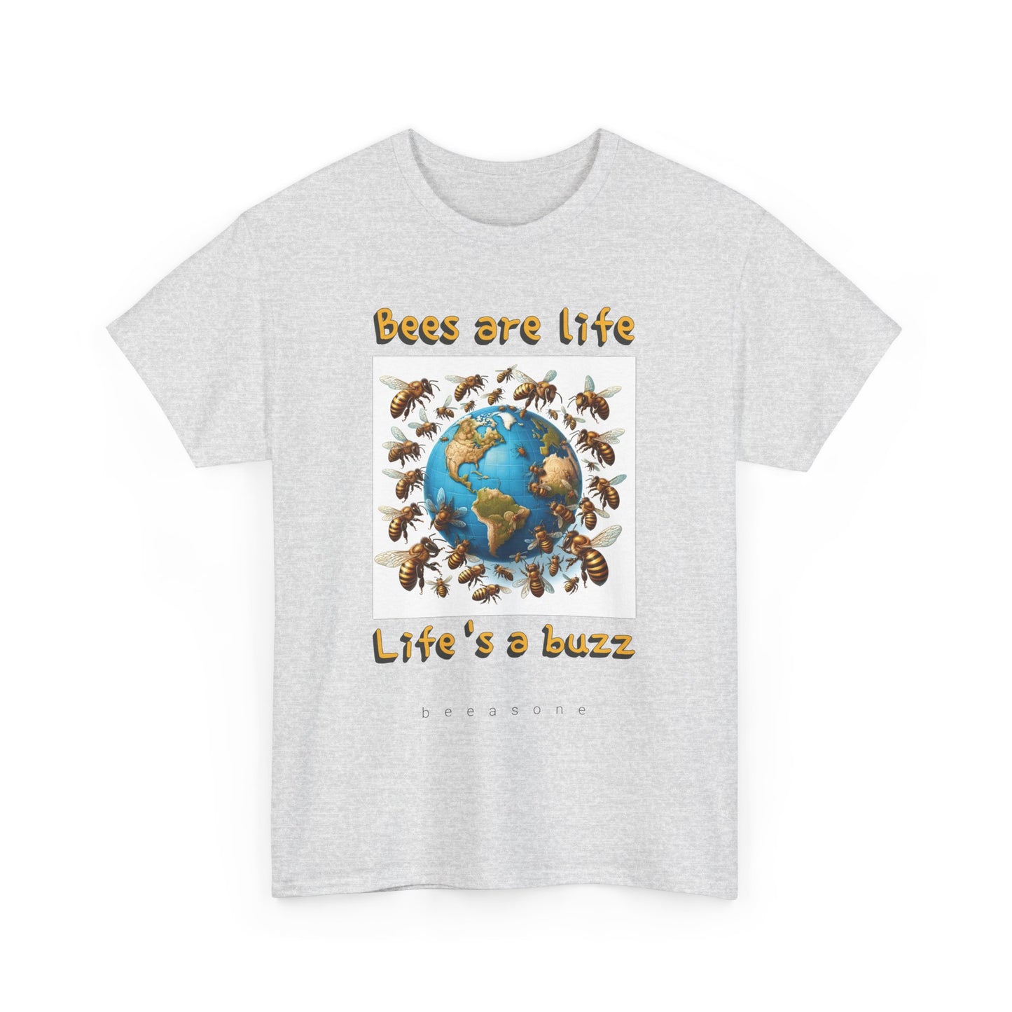 Bees are life. Life's a buzz beeasone unisex Heavy Cotton T-shirt . Diff sizes and colors available.