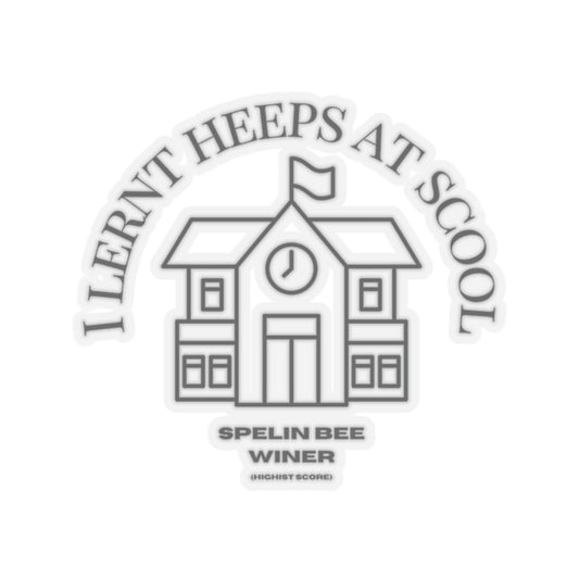 Scool Spelling bee beeasone sticker - limit ted editon Numbar 1