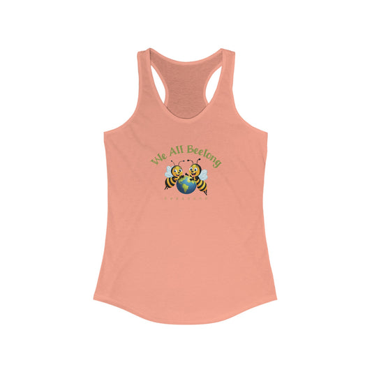 We all beelong beeasone Women's Ideal Cool Racerback Top