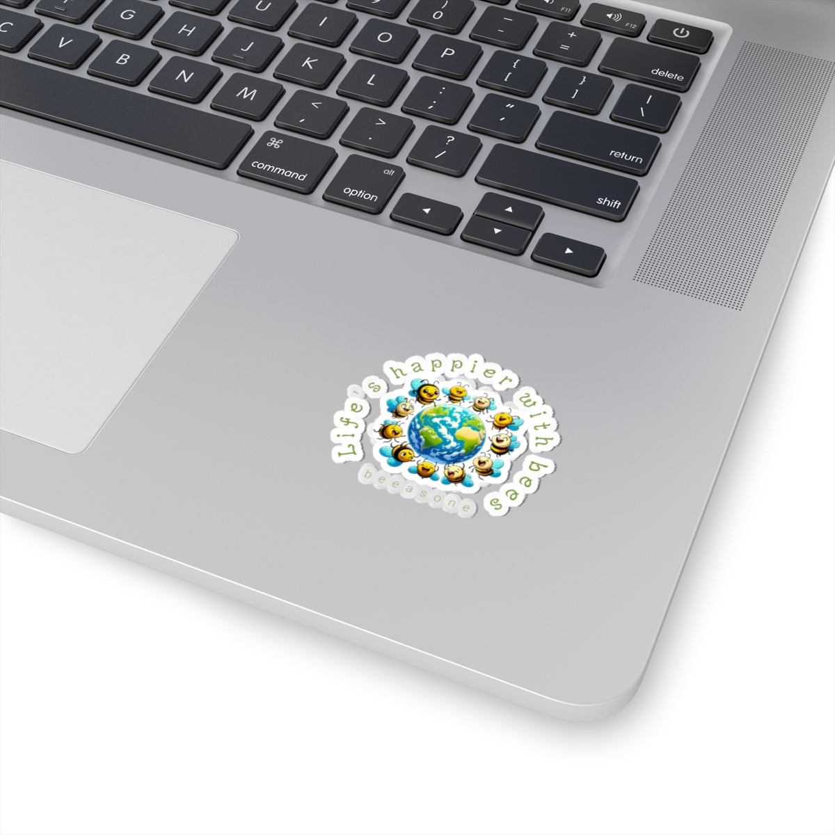 Life's happier with bees beeasone Sticker
