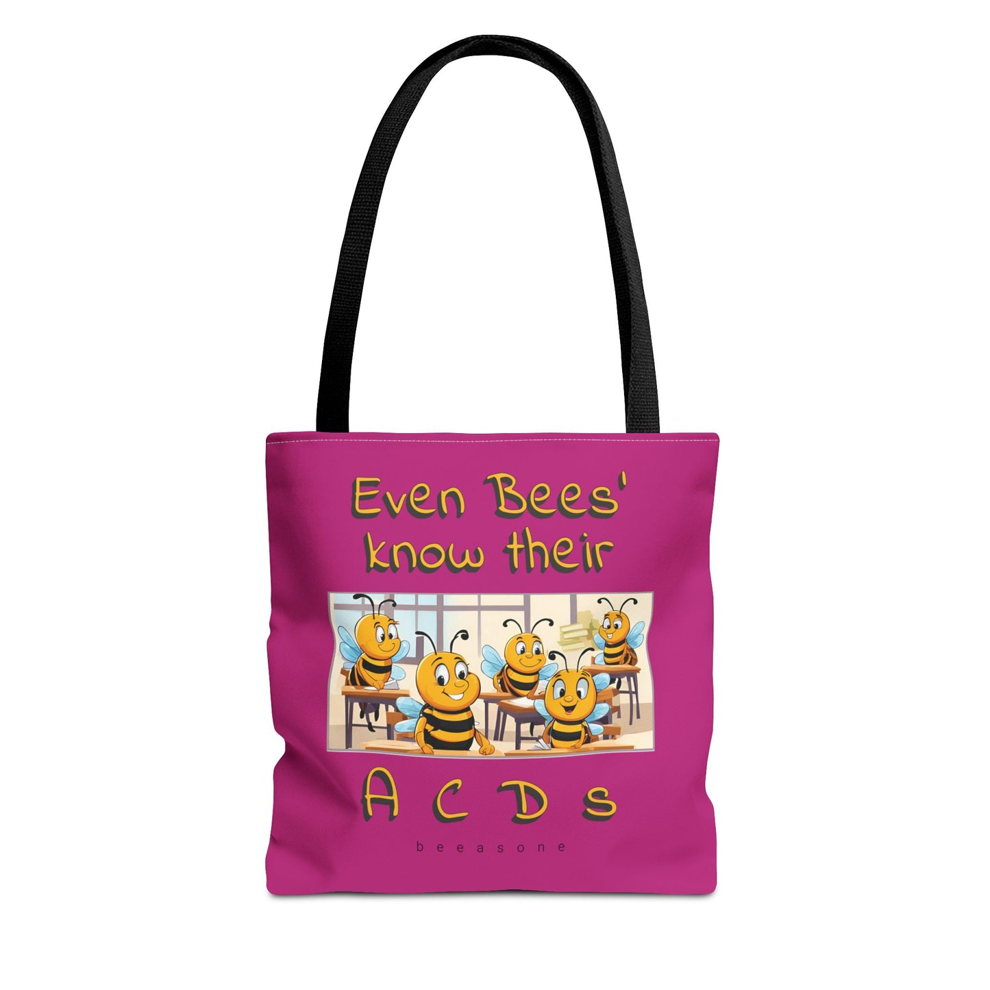 Even bees know their A C D s beeasone stylish pinke Tote Bag Special Spelling Bee Promotion
