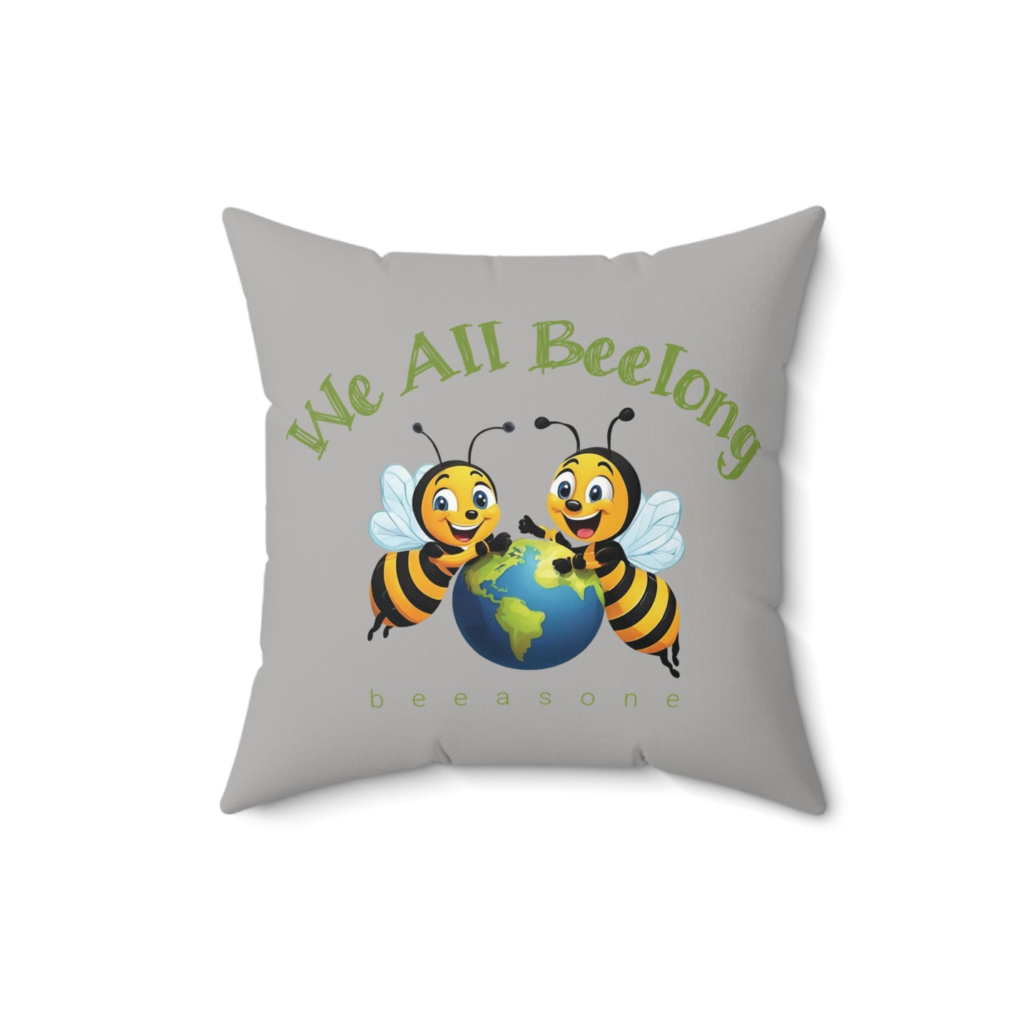 We all beelong beeasone square cushion / pillow (4 sizes available)