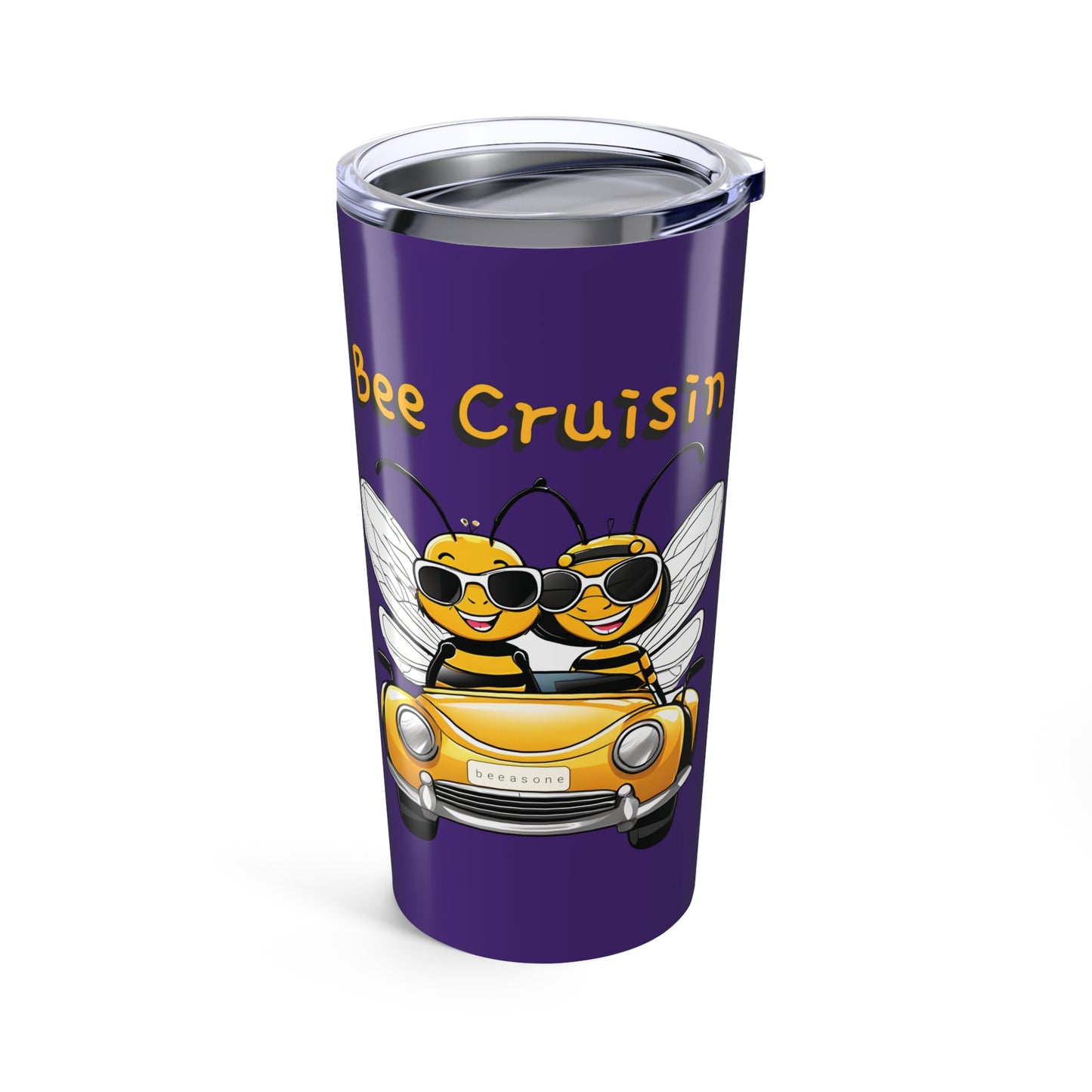 Bee cruisin beeasone Standard 20oz size with double-wall insulation