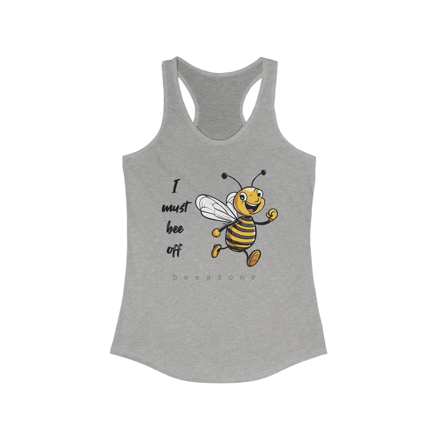 I must bee off beeasone Women's Ideal Cool Racerback Tank Top