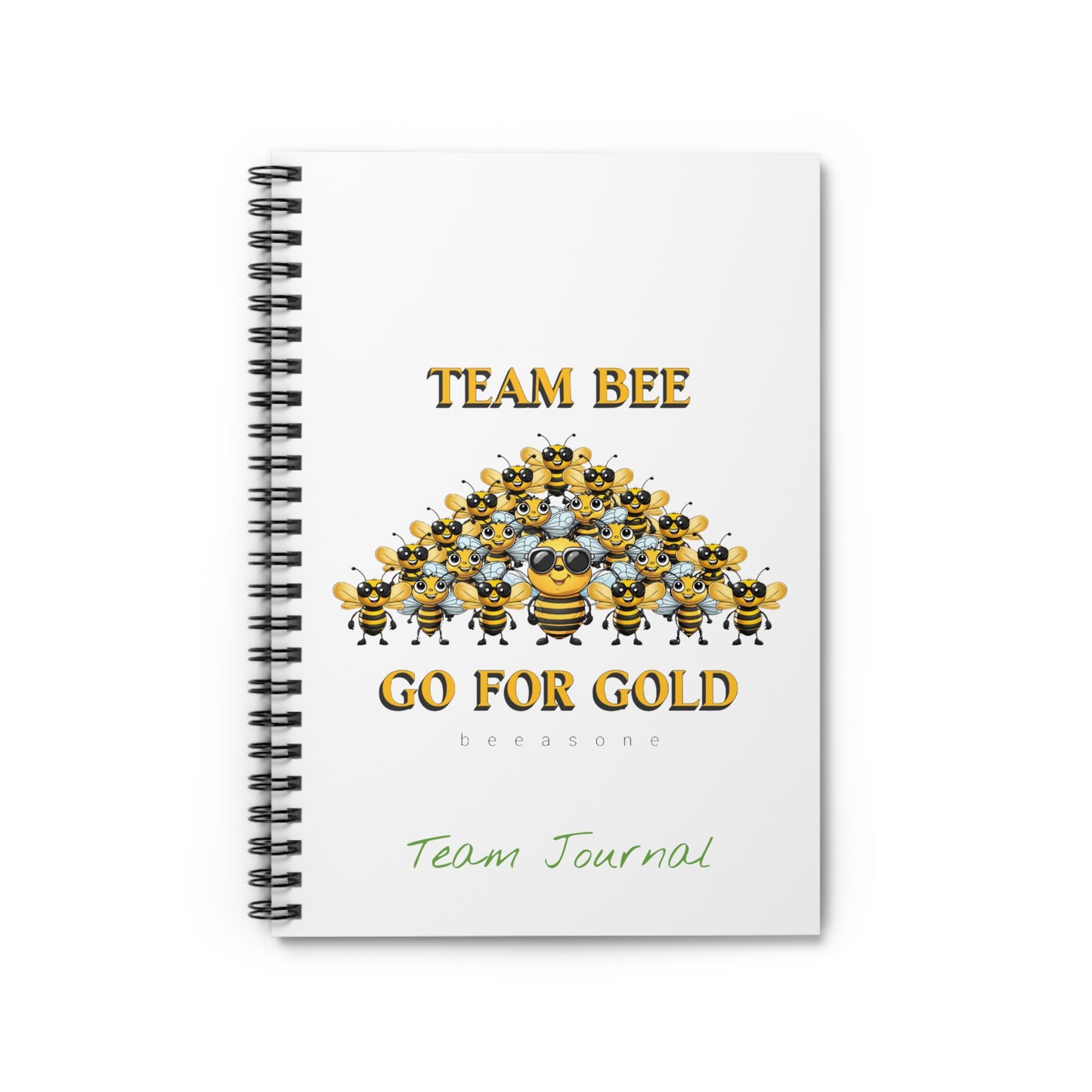 Team Journal Special Edition Spiral Notebook - Ruled Line. 118 page (59 sheets) 6" x 8" (15.2 x 20.3 cm)