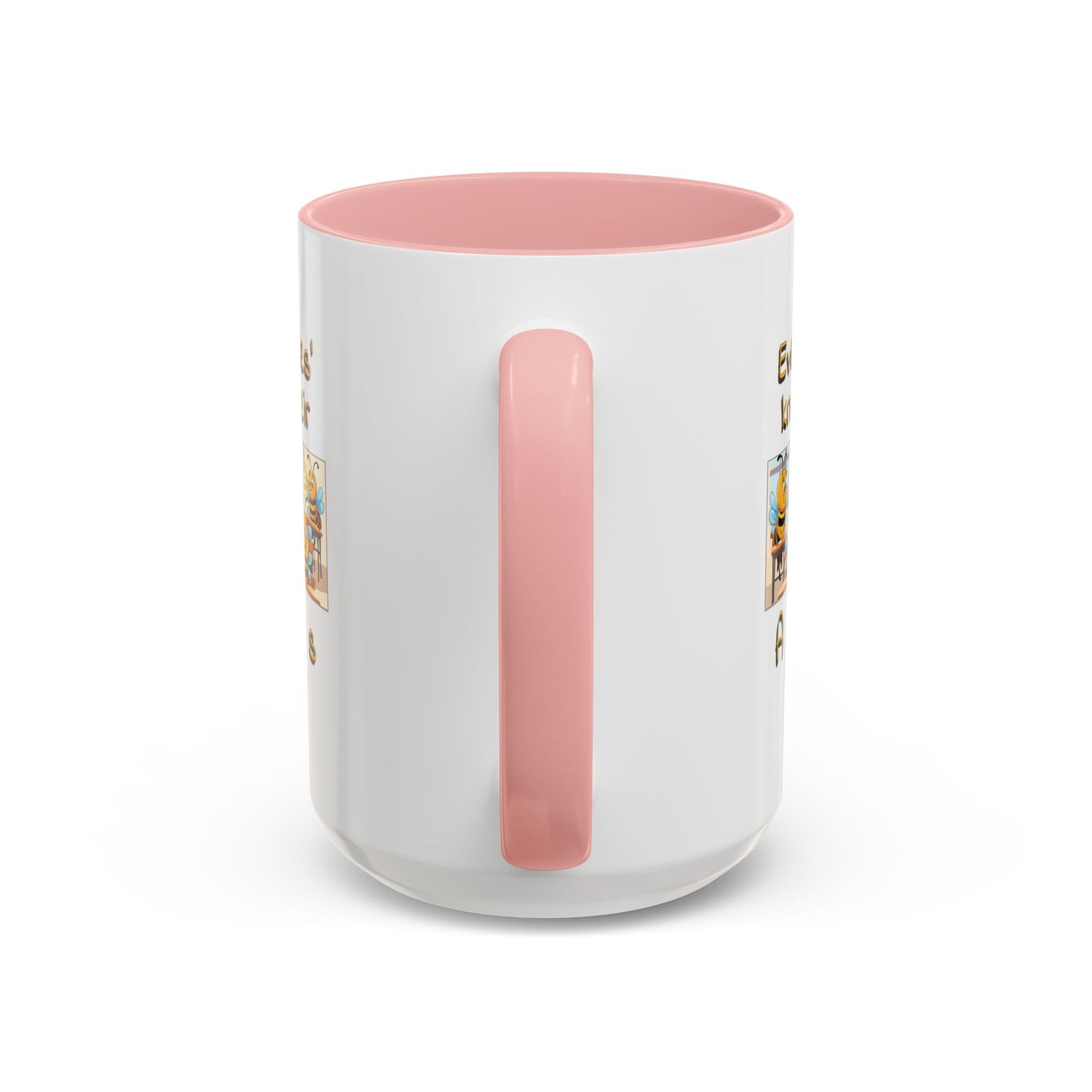 Even bees know their A C D s beeasone Hot Chocolate Mug (select from 11oz or 15oz lead and BPA Free mugs) left-handed mug :) Special Spelling Bee Promotion