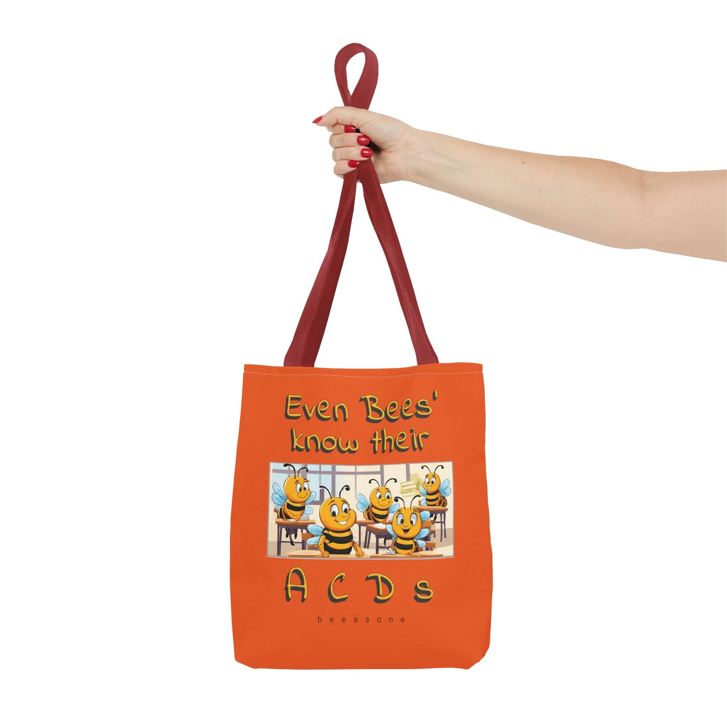 Even bees know their A C D s beeasone stylish orang Tote Bag Special Spelling Bee Promotion