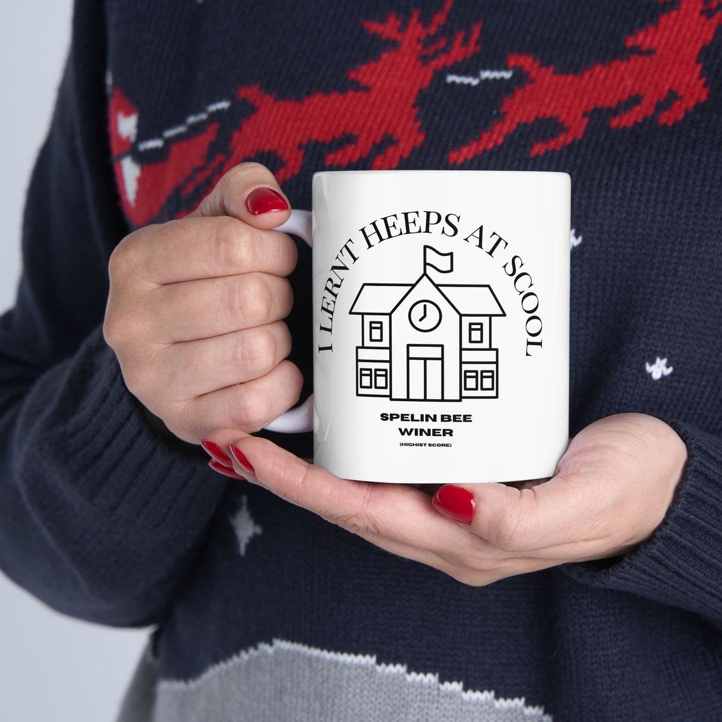 Scool Spelling bee beeasone hot chocolate or chicken dinner mug - limit ted editon Numbar 1