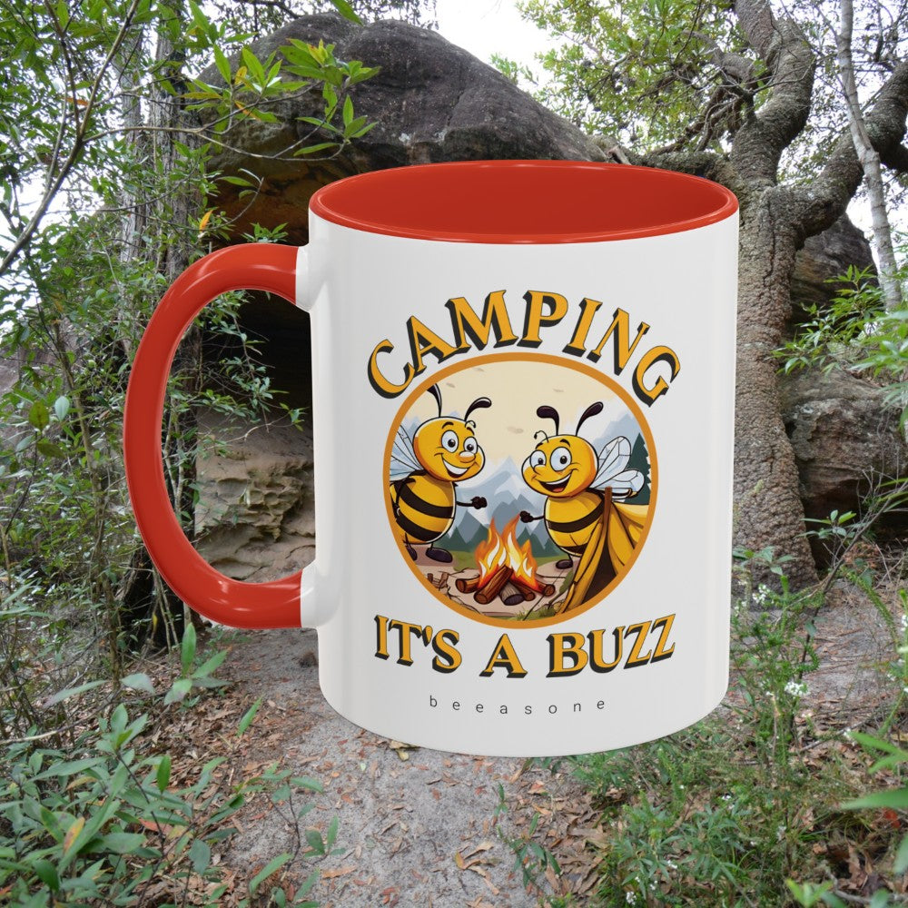 Camping beeasone Hot Chocolate or Coffee Mug (Standard size 11oz or 15oz lead and BPA Free)