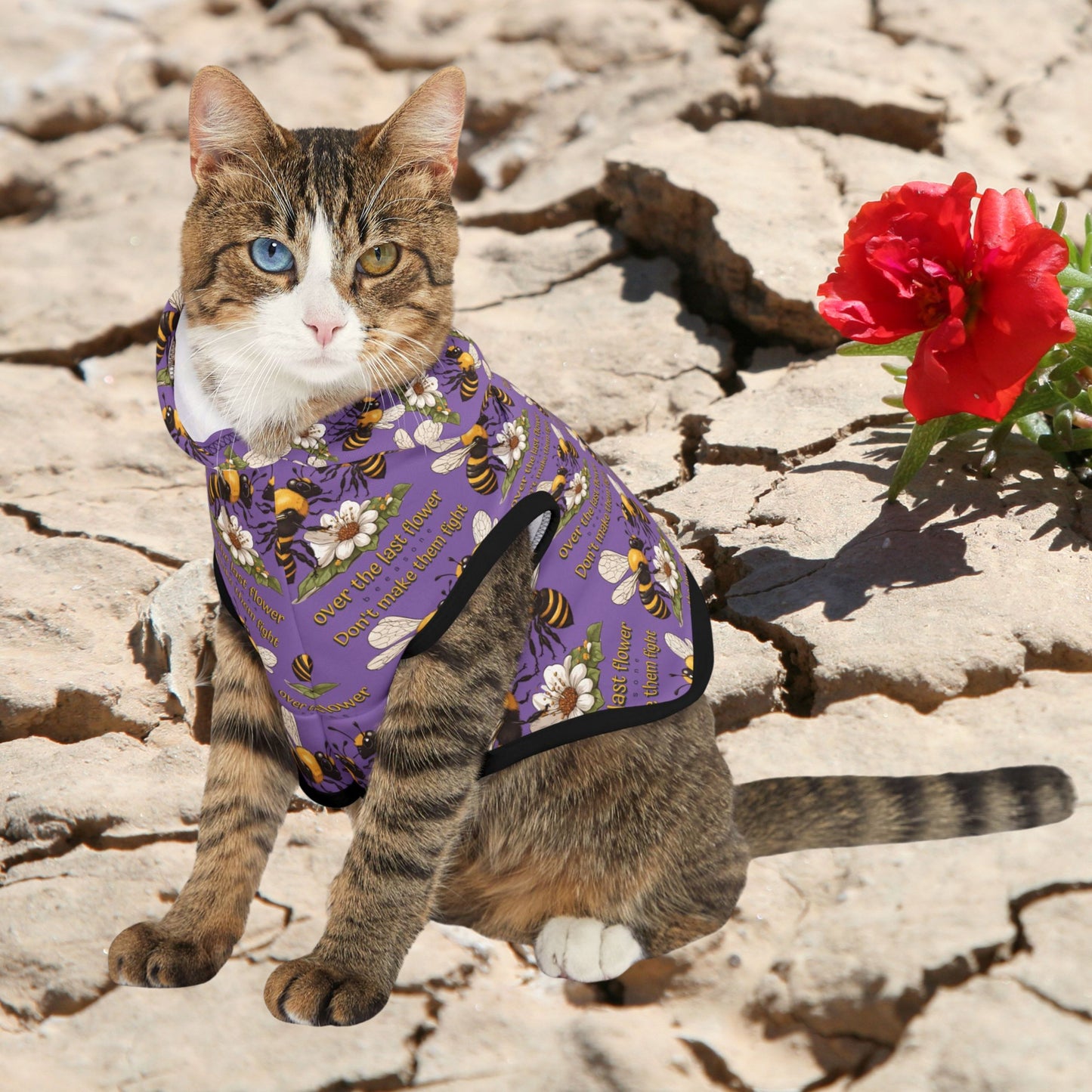 Pet Hoodie - Don't make them fight over the last flower