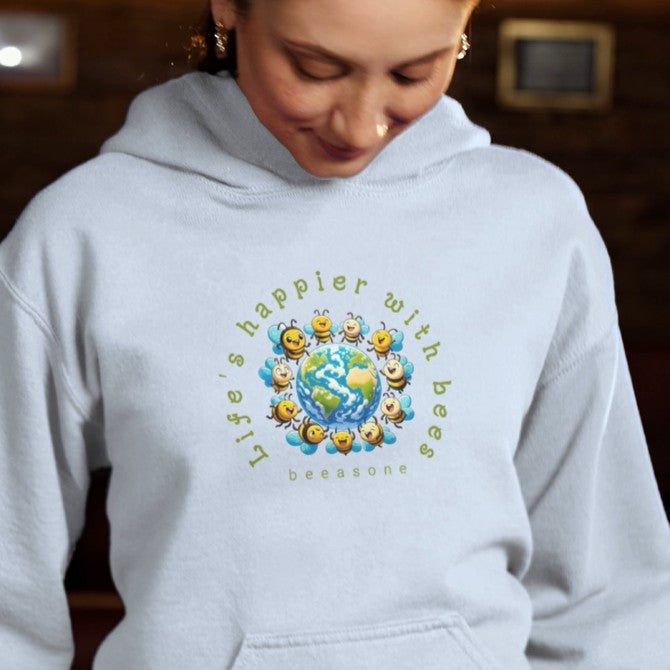 Life's Happier beeasone Unisex Heavy Blend™ Hooded Sweatshirt