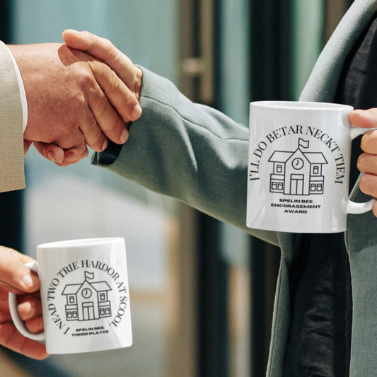 Scool Spelling bee beeasone hot chocolate or sour milk mug - limit ted editon Numbar 3