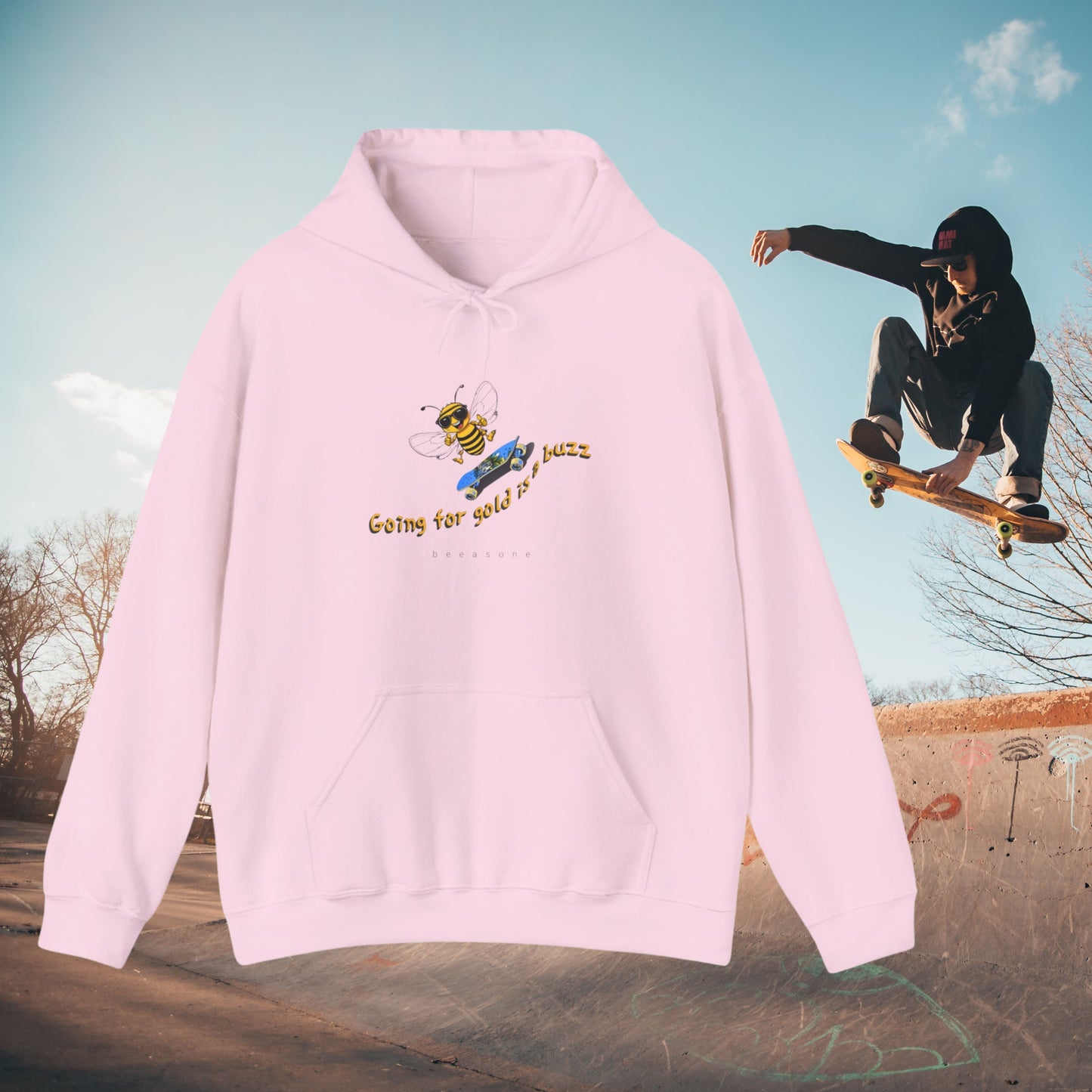 Skateboarders Hoodie - Going for gold beeasone Unisex Hoodie