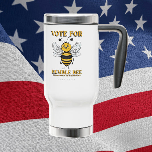 Vote for Humble Bee beeasone Stainless Steel Travel Mug with Handle, 14oz (410mls)